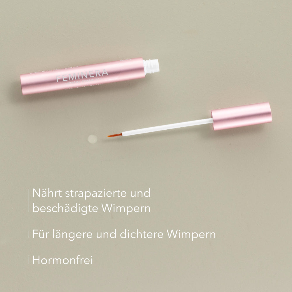 Wimpernserum: Gegen strapazierte beschädigte Wimpern, hormonfrei, für längere und dichtere Wimpern